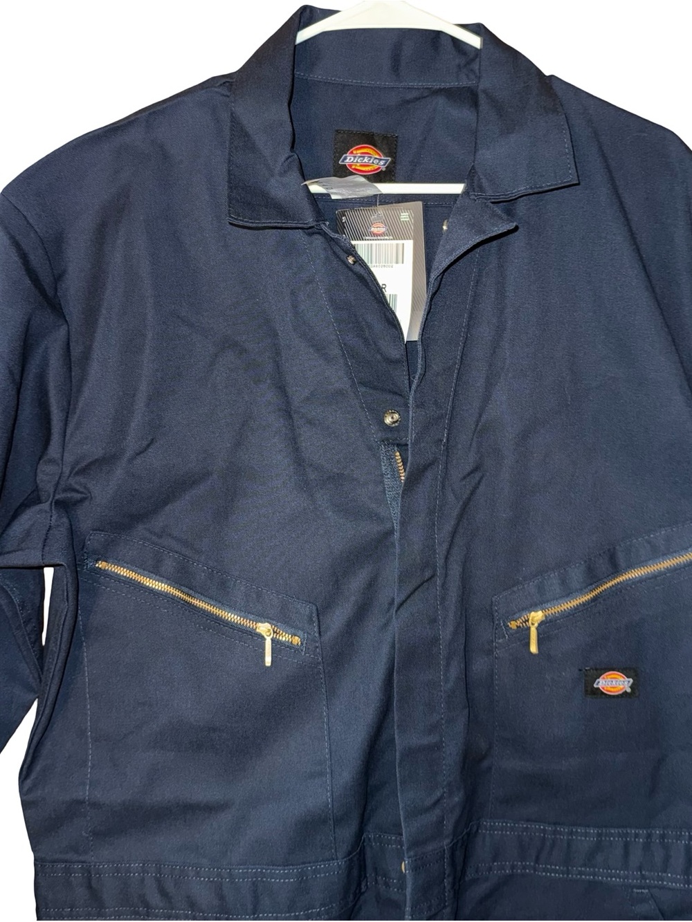 NWT Dickies Deluxe Blended Long Sleeve Coveralls Navy Blue Jumpsuit Workwear XL - Picture 4 of 13